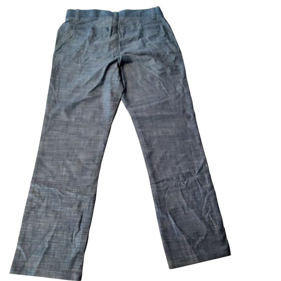 Cat & Jack Boys Slim Fit Adjustable Waist Pants L Blue Cotton Blend Front pocket - Picture 3 of 9